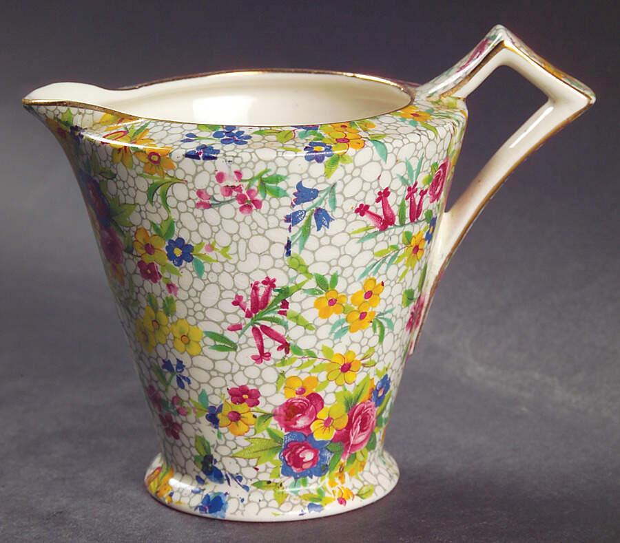 Fireglow (White Background) Hastings Creamer by Royal Winton-1