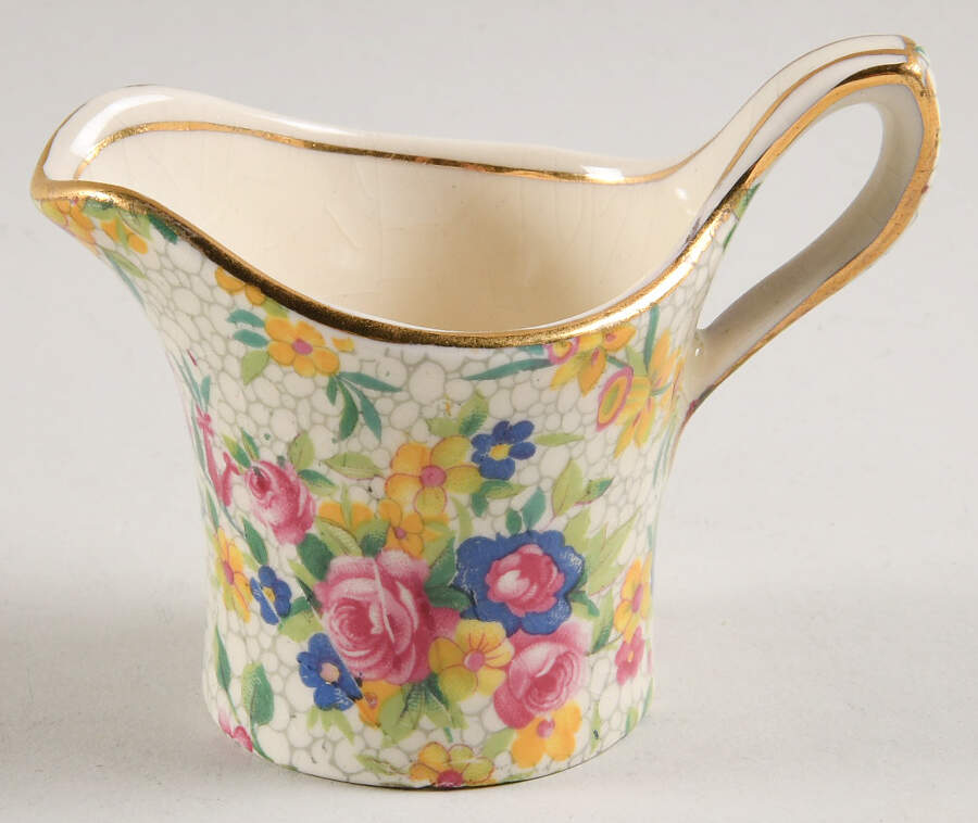Fireglow (White Background) Breakfast Set, Individual Creamer Only by Royal Winton-1