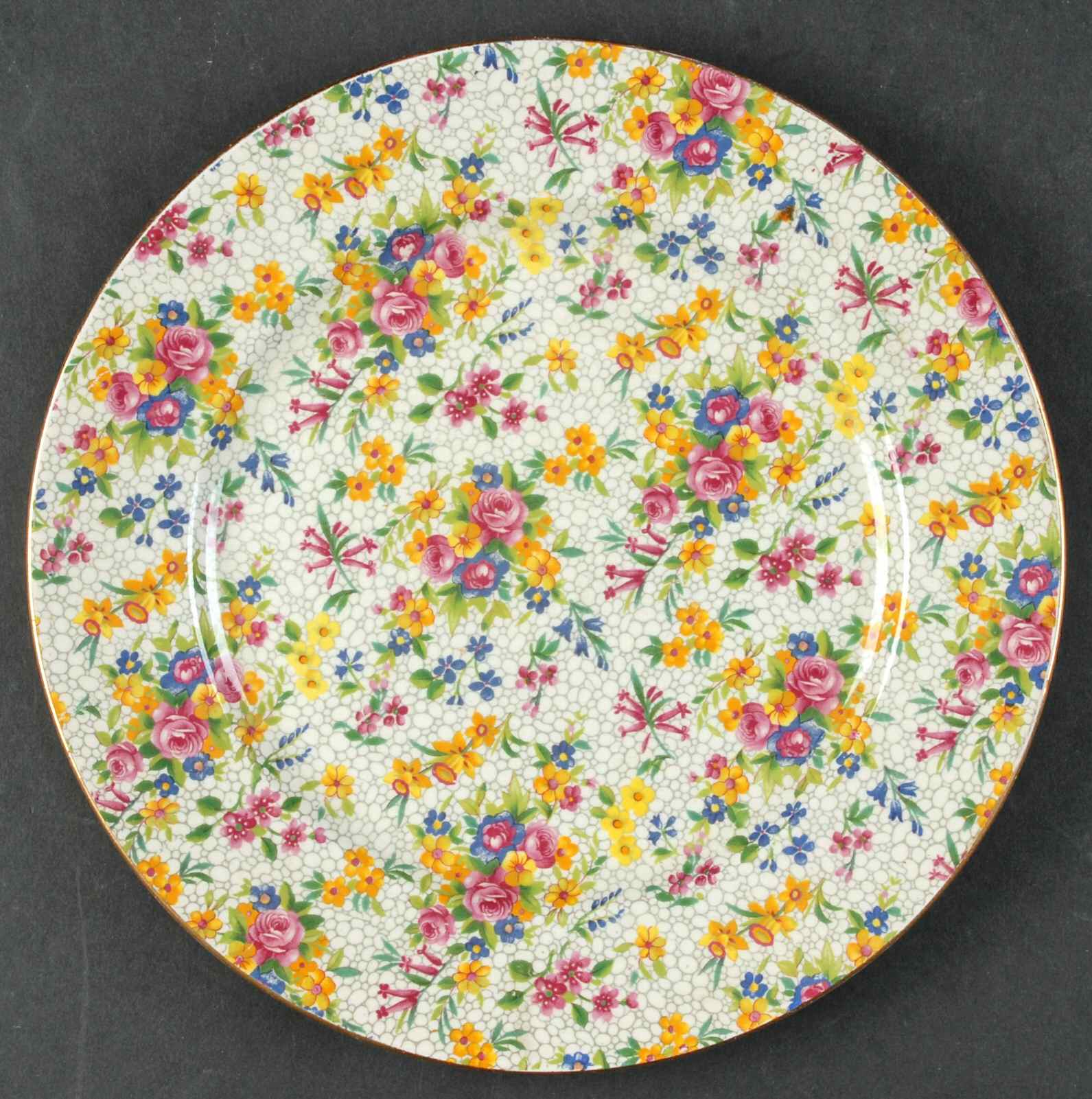Fireglow (White Background) Luncheon Plate by Royal Winton-1