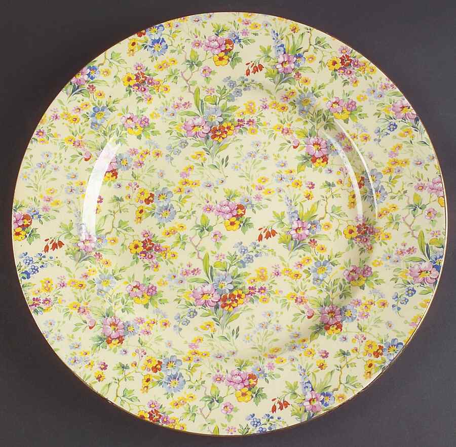 Floral Feast Bread & Butter Service Plate (Chop Plate) by Royal Winton-1