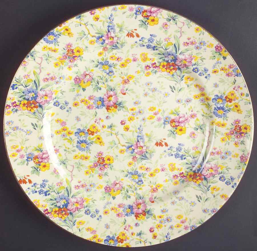 Floral Feast Dinner Plate by Royal Winton-1