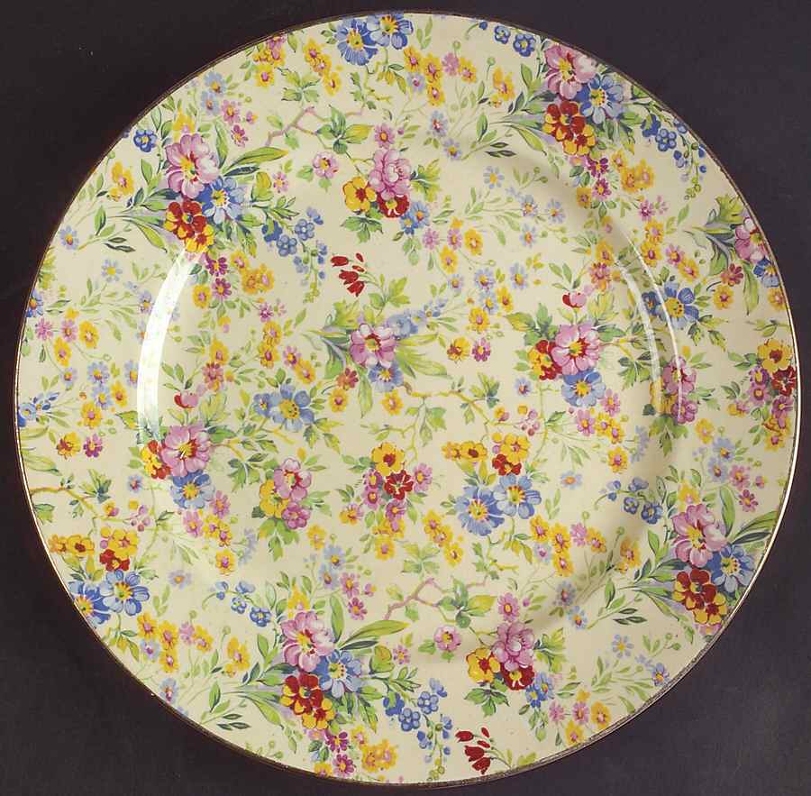 Floral Feast Luncheon Plate by Royal Winton-1