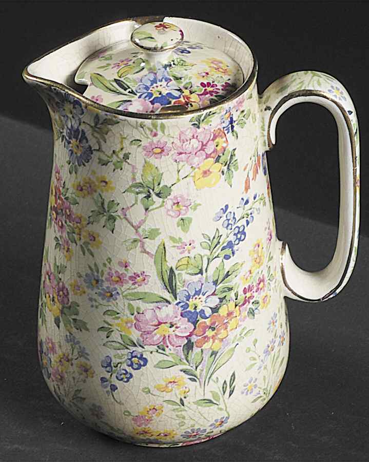 Floral Feast Large Syrup with Lid by Royal Winton-1