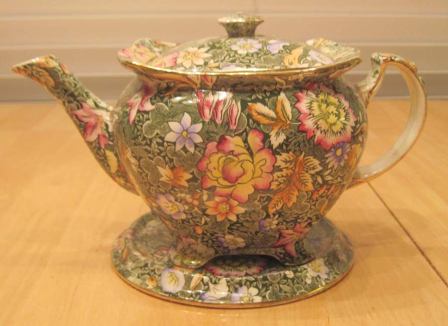 Floral Garden Green Tea Tile by Royal Winton-1