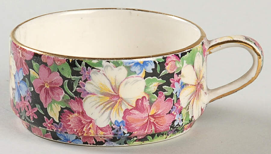Florence (Disc. 1963) Stacking Mini Open Sugar Bowl by Royal Winton-1