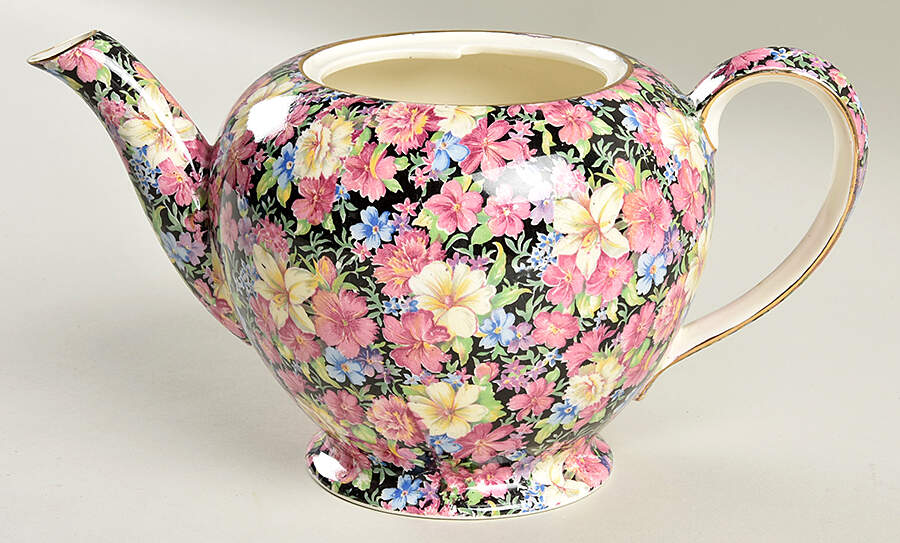 Florence (Disc. 1963) Albans Teapot No Lid by Royal Winton-1