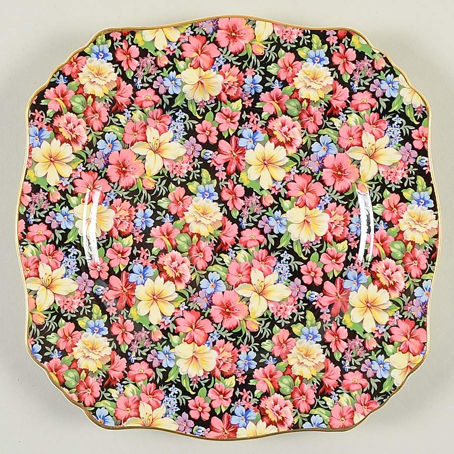 Florence (Earthenware, Circa 1995) Luncheon Plate by Royal Winton-1
