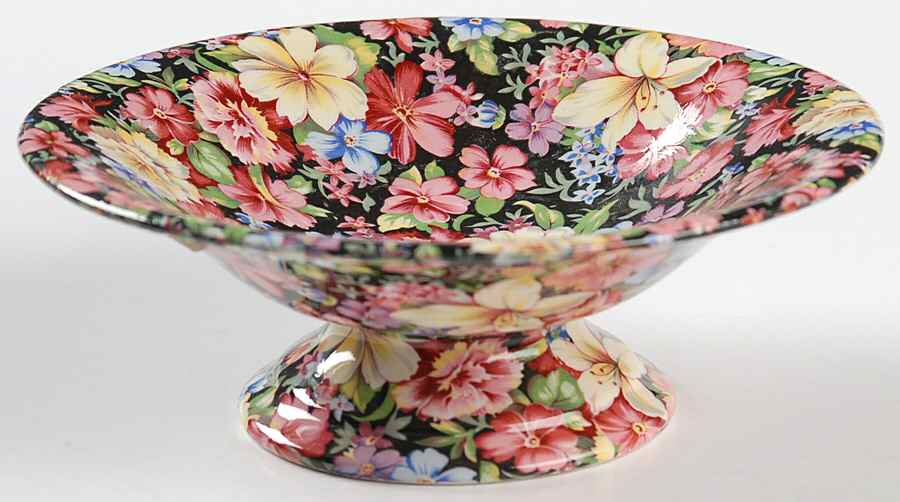 Florence (Earthenware, Circa 1995) Round Compote (Height X Width) by Royal Winton-1