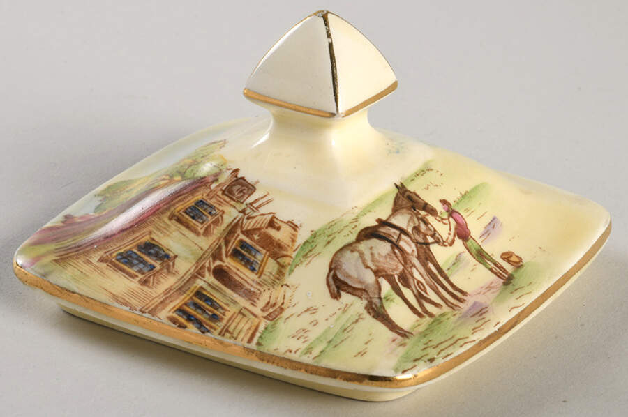 Happy Days Lid for Biscuit Barrel by Royal Winton-1