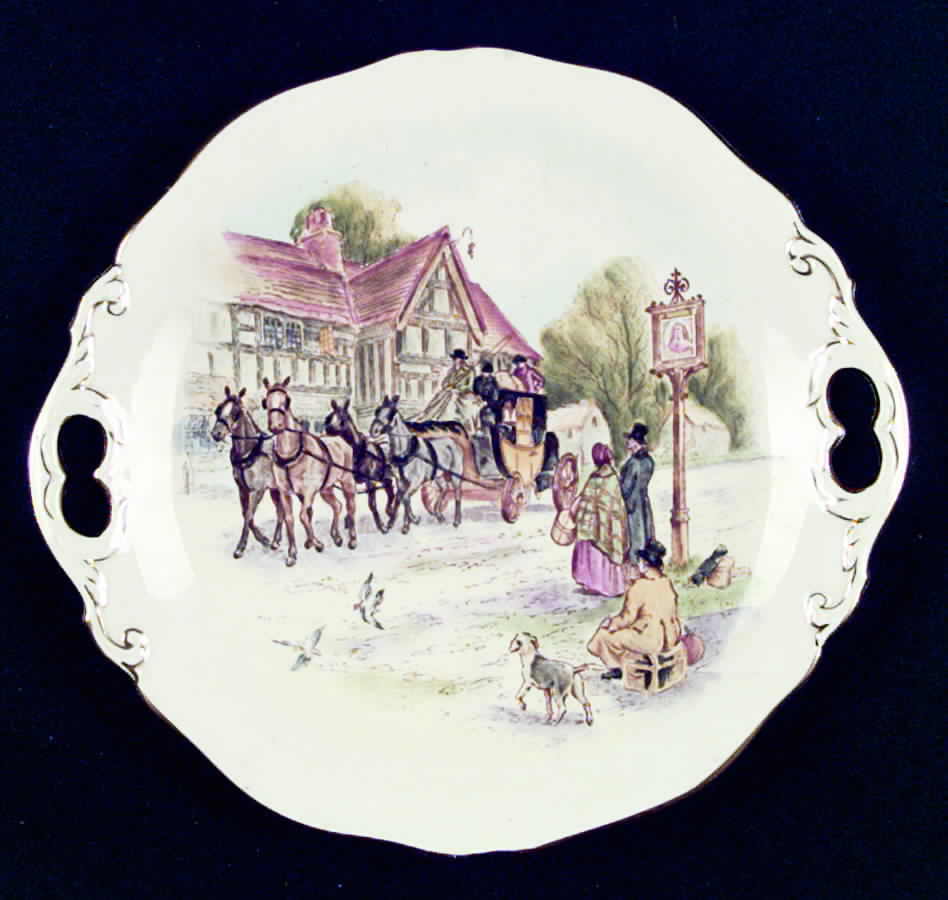 Happy Days Handled Cake Plate by Royal Winton-1