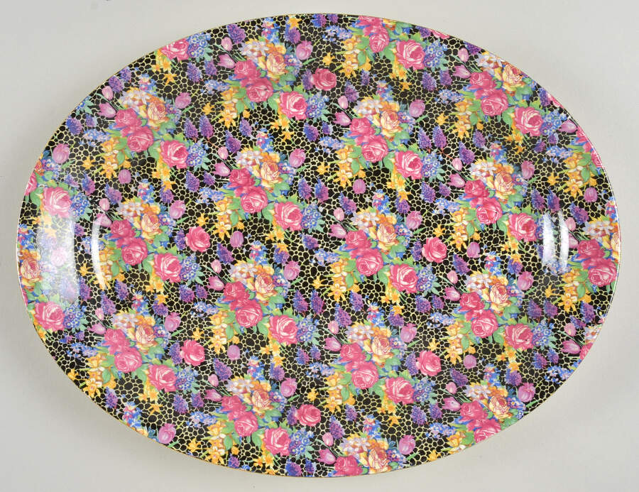 Hazel 12" Oval Serving Platter by Royal Winton-1