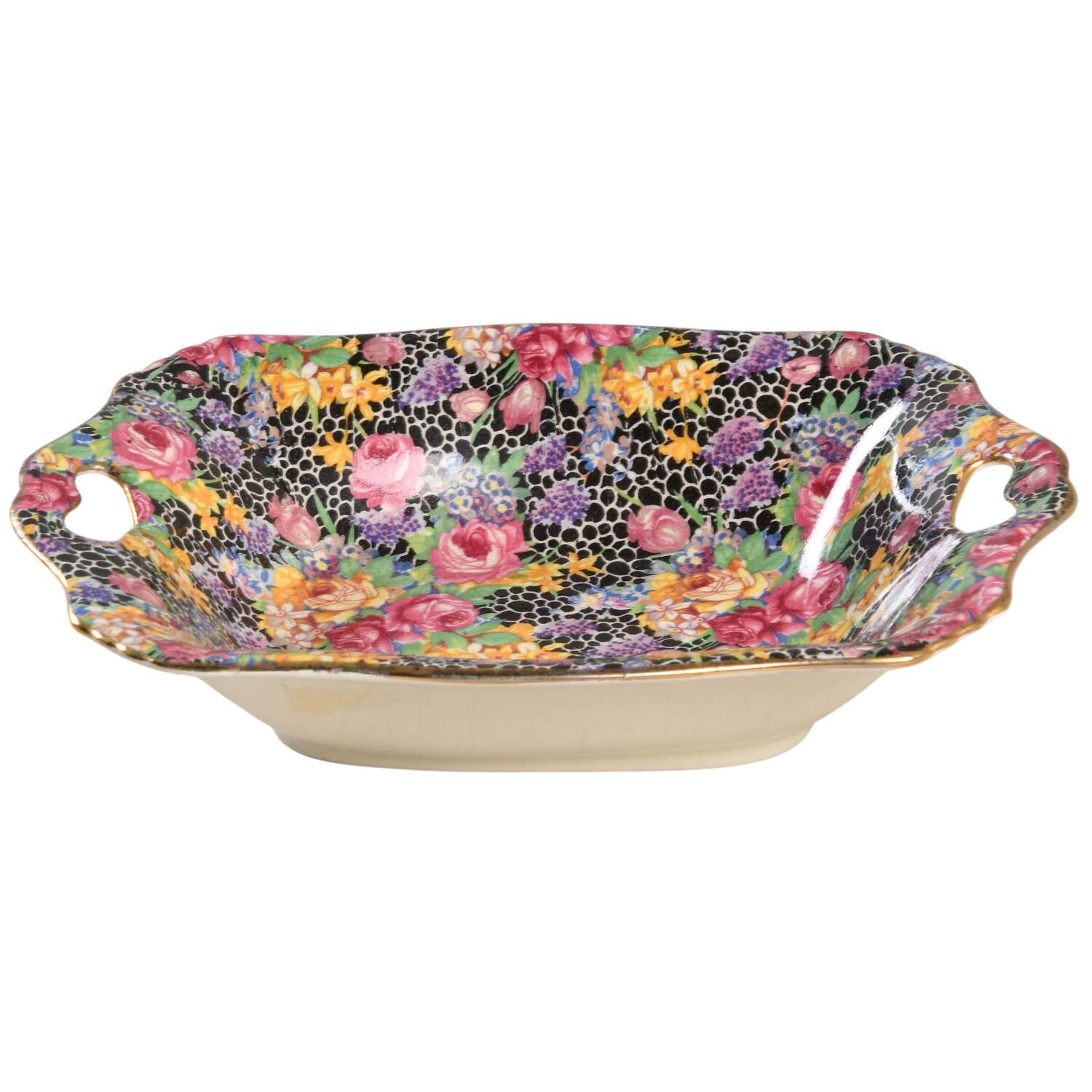 Hazel 6" Square Nut Dish by Royal Winton-1