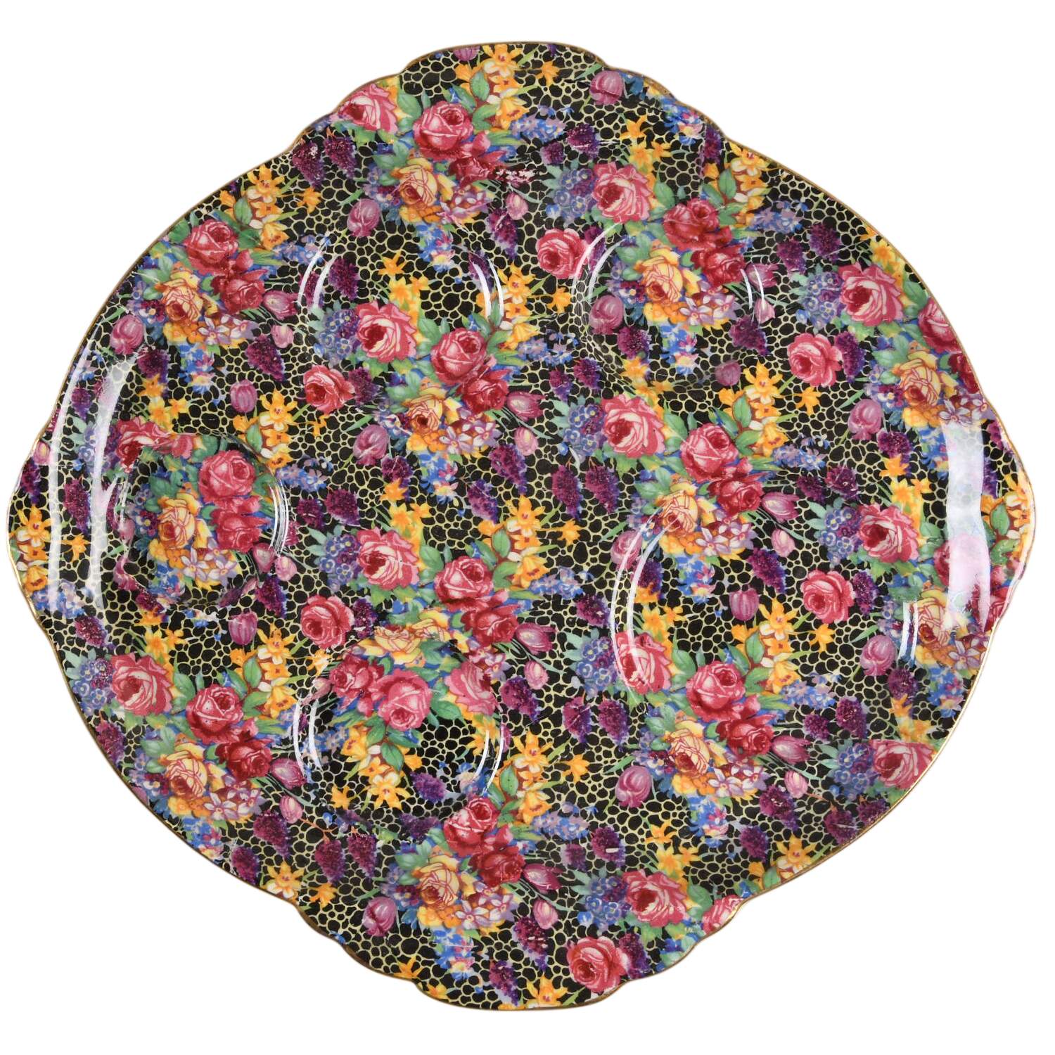 Hazel Tray for 6 Pc.Breakfast Set (w/2 Flat Cups) by Royal Winton-1