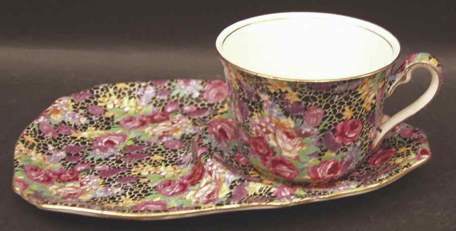 Hazel Dessert Plate & Cup Set by Royal Winton-1
