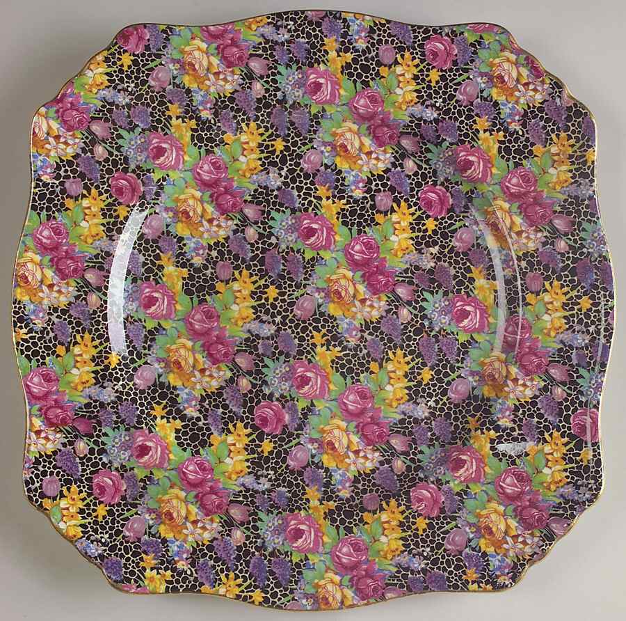 Hazel Square Dinner Plate by Royal Winton-1