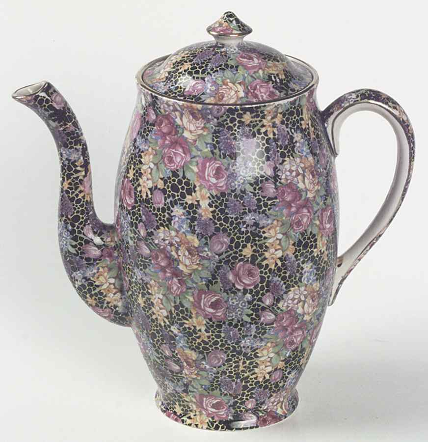 Hazel Perth Shape Coffee Pot & Lid by Royal Winton-1
