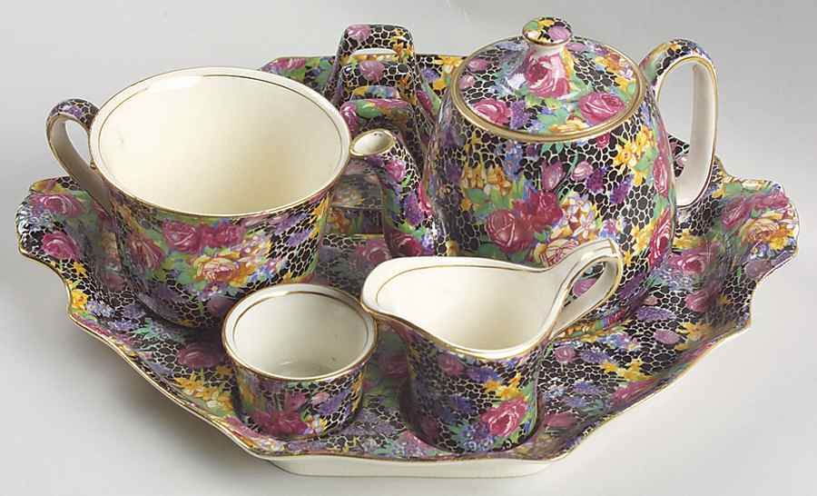 Hazel 6-Piece Breakfast Set (Flat Cup) by Royal Winton-1