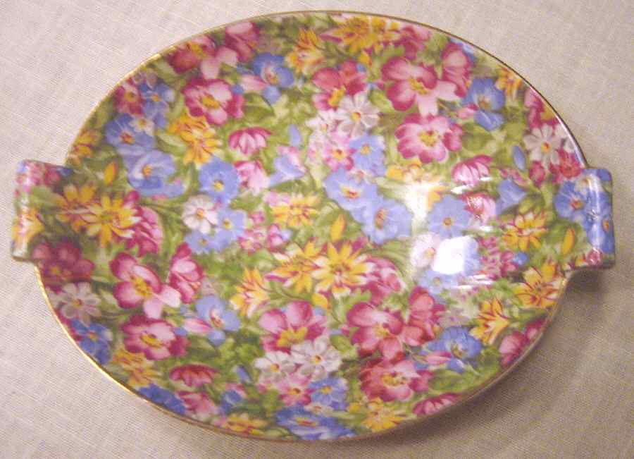 Joyce Lynn (Disc, 1950's) Small Sweet Meat Dish by Royal Winton-1