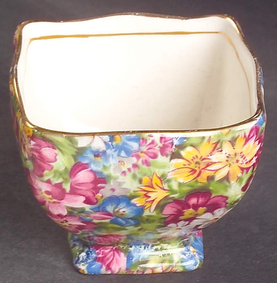 Joyce Lynn (Disc, 1950's) Ascot Straight Open Sugar Bowl by Royal Winton-1