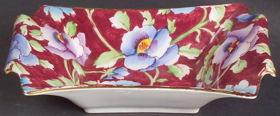 June Festival 6" Oblong Sweet Meat Dish by Royal Winton-1