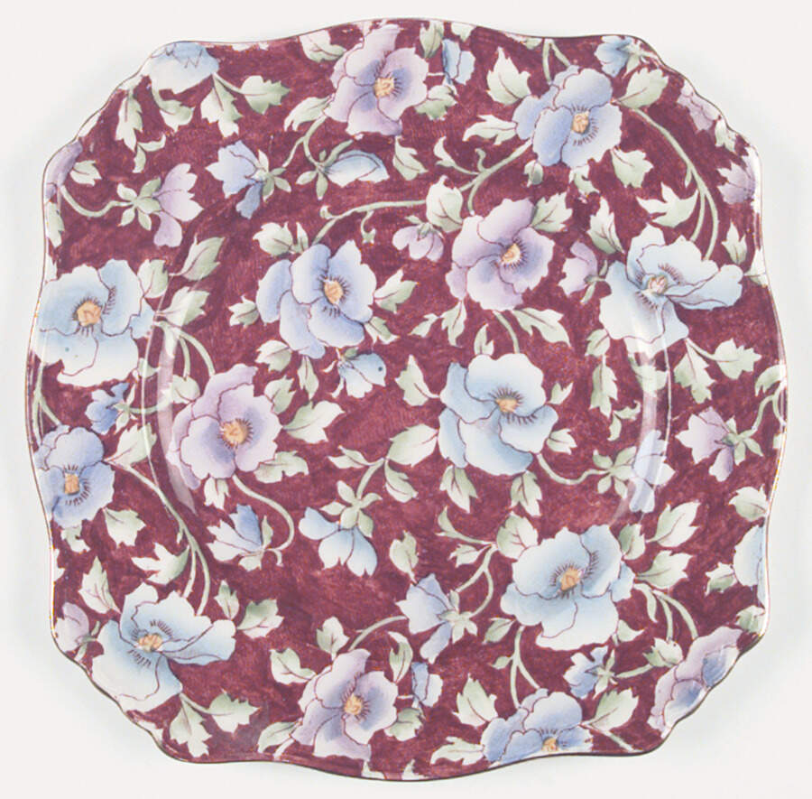 June Festival Square Dinner Plate by Royal Winton-1