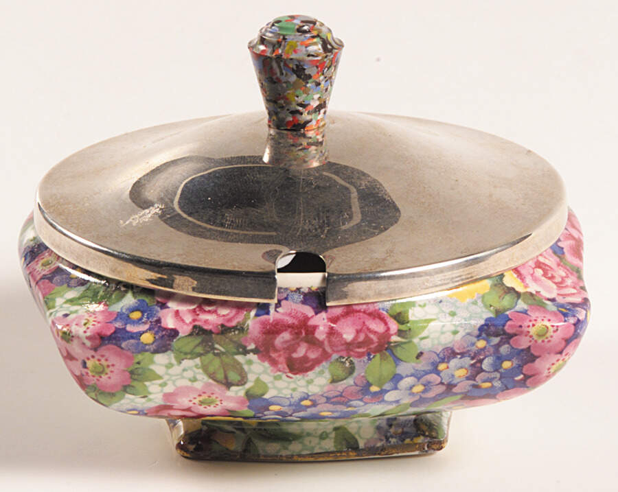Julia (Disc. 1954) Jam/Jelly & Metal Lid by Royal Winton-1