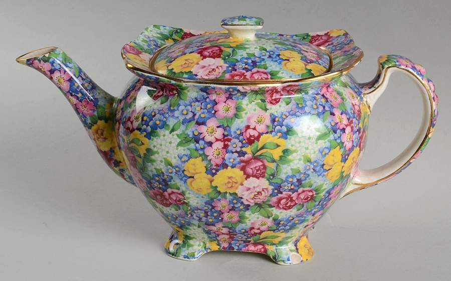Julia (Disc. 1954) Late Athena Teapot & Lid by Royal Winton-1