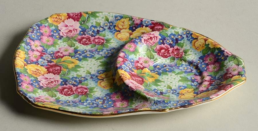 Julia (Disc. 1954) Plate for Tea & Toast Snack Set by Royal Winton-1