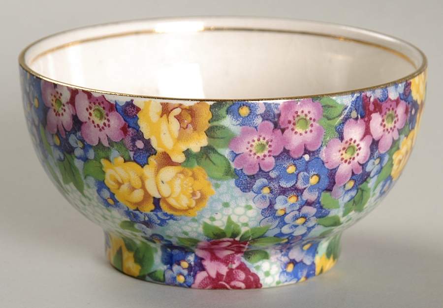 Julia (Disc. 1954) Huntsmere Shape Open Sugar Bowl by Royal Winton-1