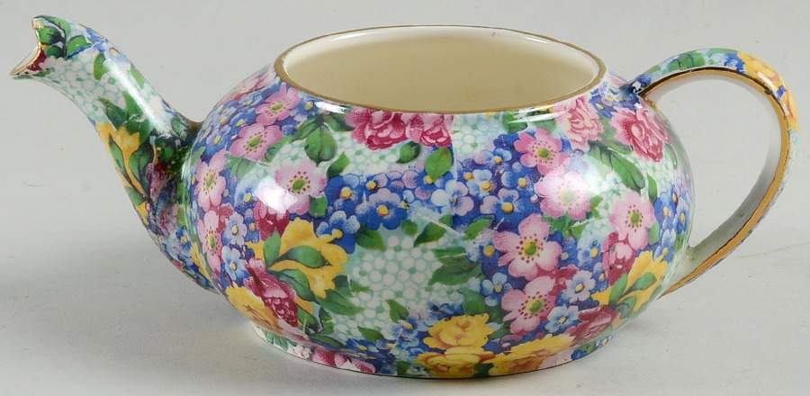 Julia (Disc. 1954) Mini Stacking Teapot No Lid by Royal Winton-1