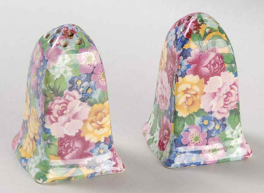 Julia (Disc. 1954) Acme Salt & Pepper Set by Royal Winton-1