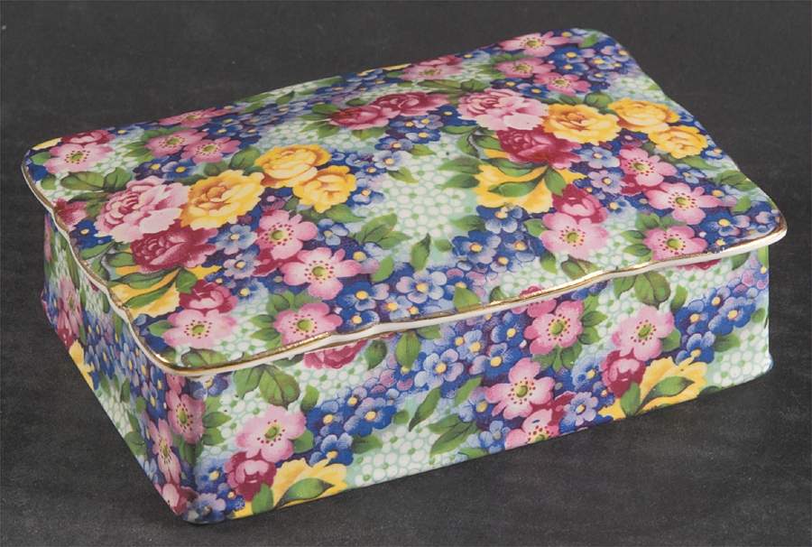 Julia (Disc. 1954) Small Candy Box by Royal Winton-1