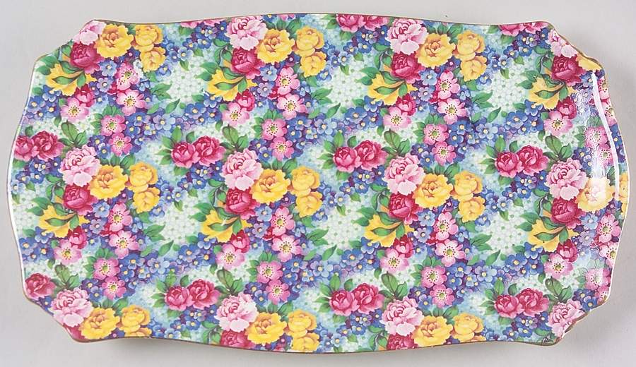 Julia (Disc. 1954) Large Sandwich Tray by Royal Winton-1