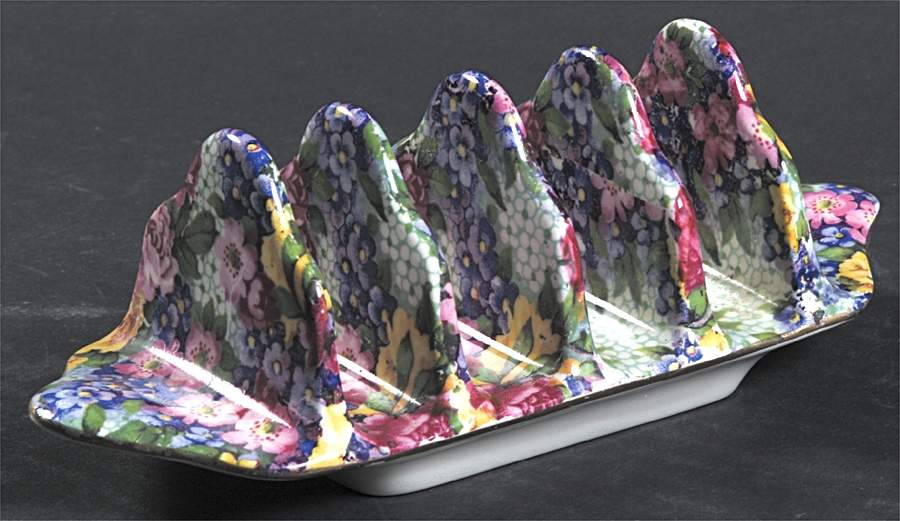 Julia (Disc. 1954) 4 Slice Toast Server by Royal Winton-1