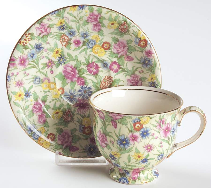Kew Footed Cup & Saucer Set by Royal Winton-1