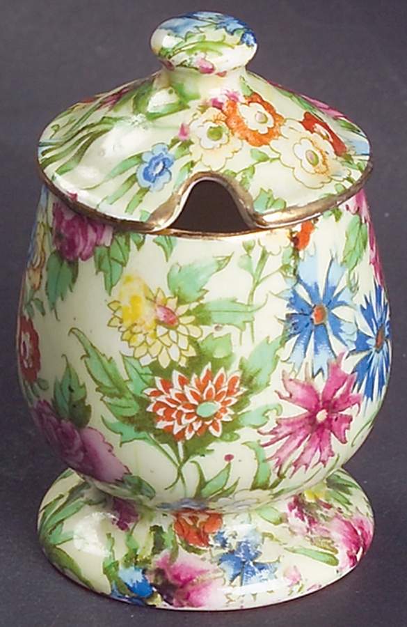 Kew Mustard Jar & Lid by Royal Winton-1