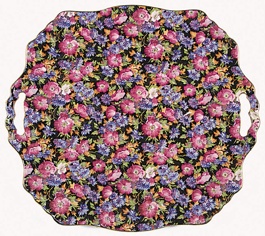 Majestic Older Square Handled Cake Plate by Royal Winton-1