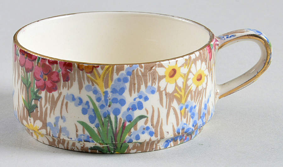 Marguerite (Gold Trim) Stacking Mini Open Sugar Bowl by Royal Winton-1