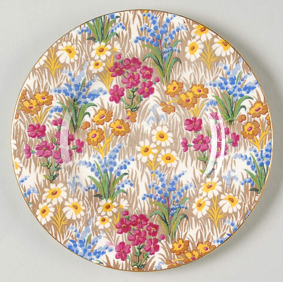 Marguerite (Gold Trim) Bread & Butter Plate by Royal Winton-1