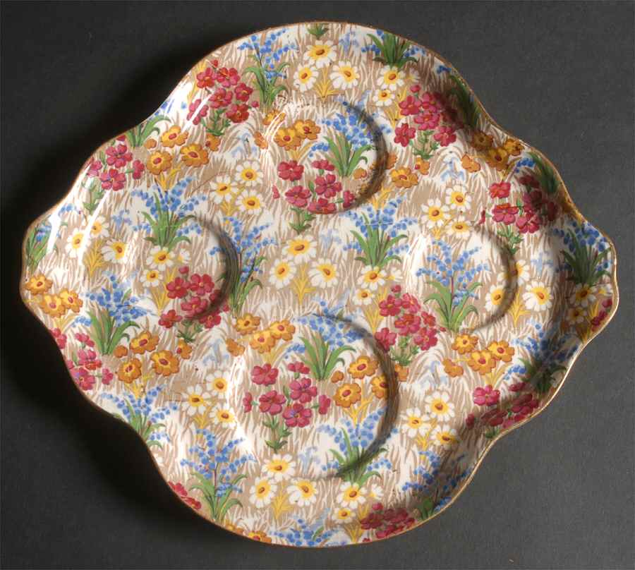 Marguerite (Gold Trim) 6-Piece Breakfast Set, Tray Only by Royal Winton-1