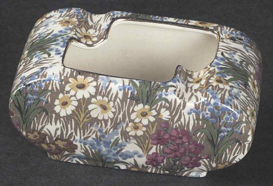 Marguerite (Gold Trim) 4" Ashtray by Royal Winton-1