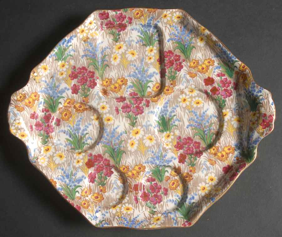 Marguerite (Gold Trim) 6-Piece Breakfast Set, Tray Only by Royal Winton-1