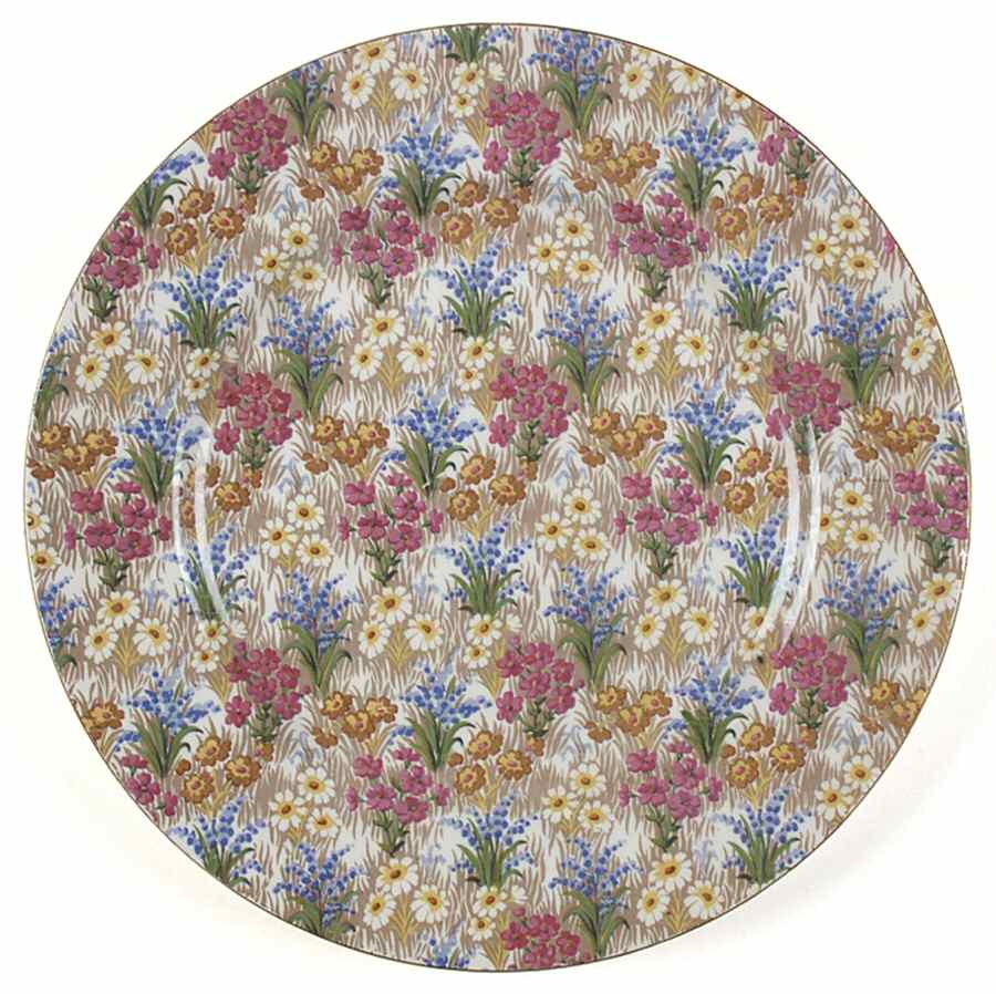 Marguerite (Gold Trim) Bread & Butter Service Plate (Chop Plate) by Royal Winton-1