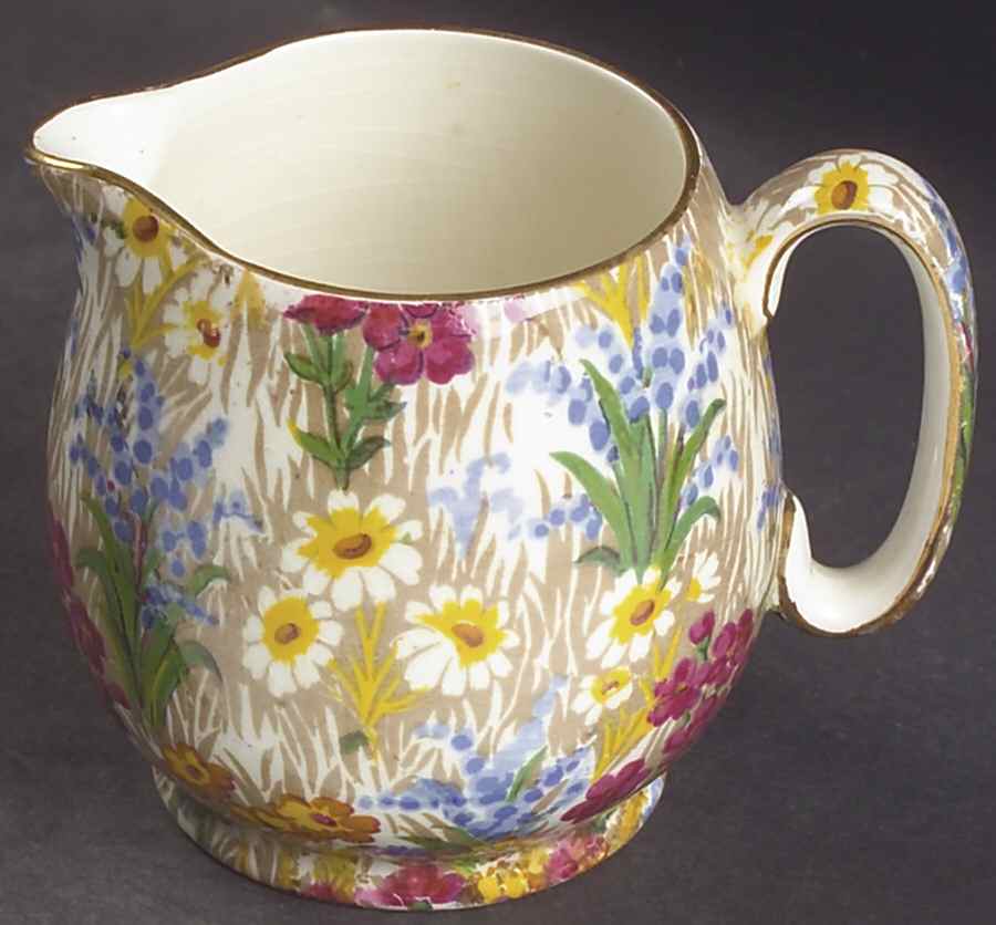 Marguerite (Gold Trim) Countess Creamer by Royal Winton-1