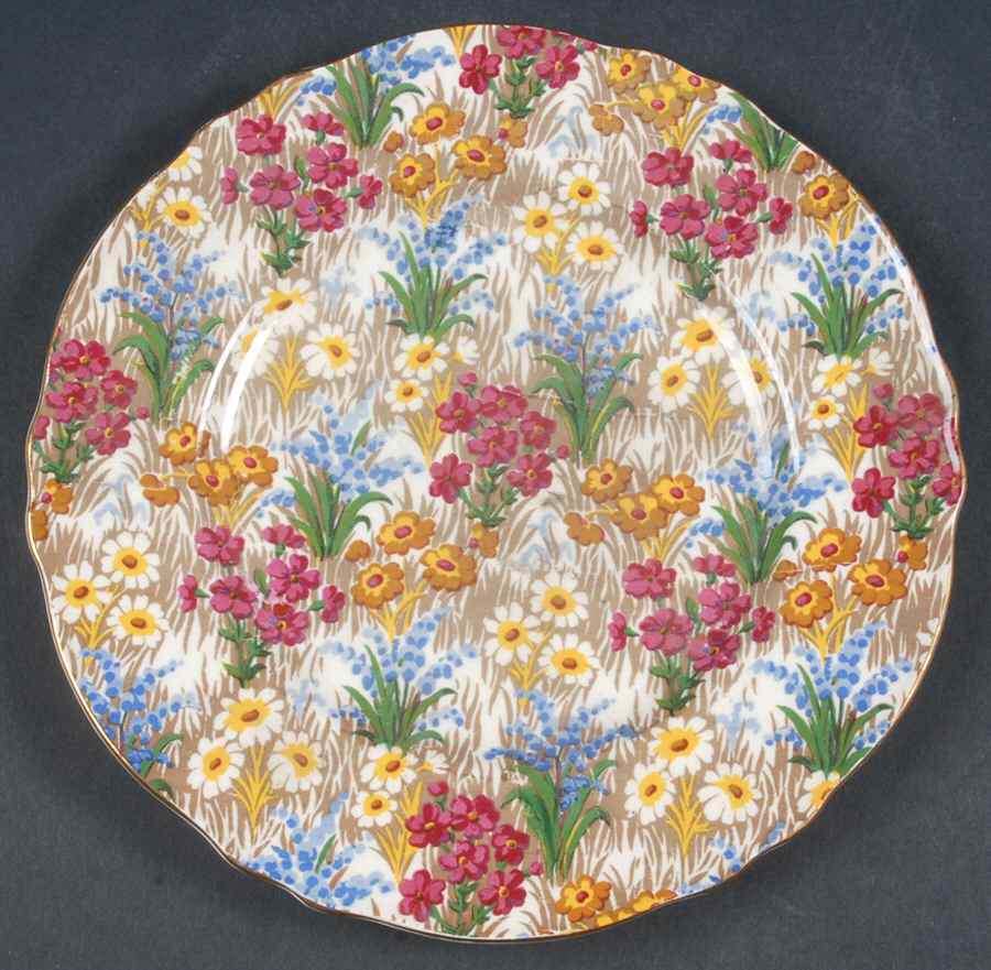 Marguerite (Gold Trim) Salad Plate by Royal Winton-1