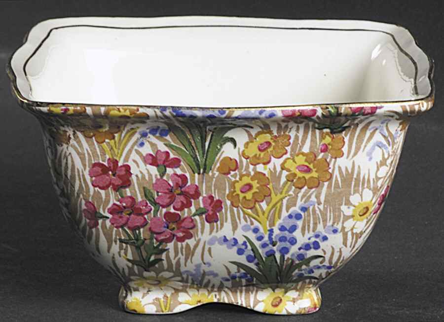 Marguerite (Gold Trim) Athena Open Sugar Bowl (Later) by Royal Winton-1