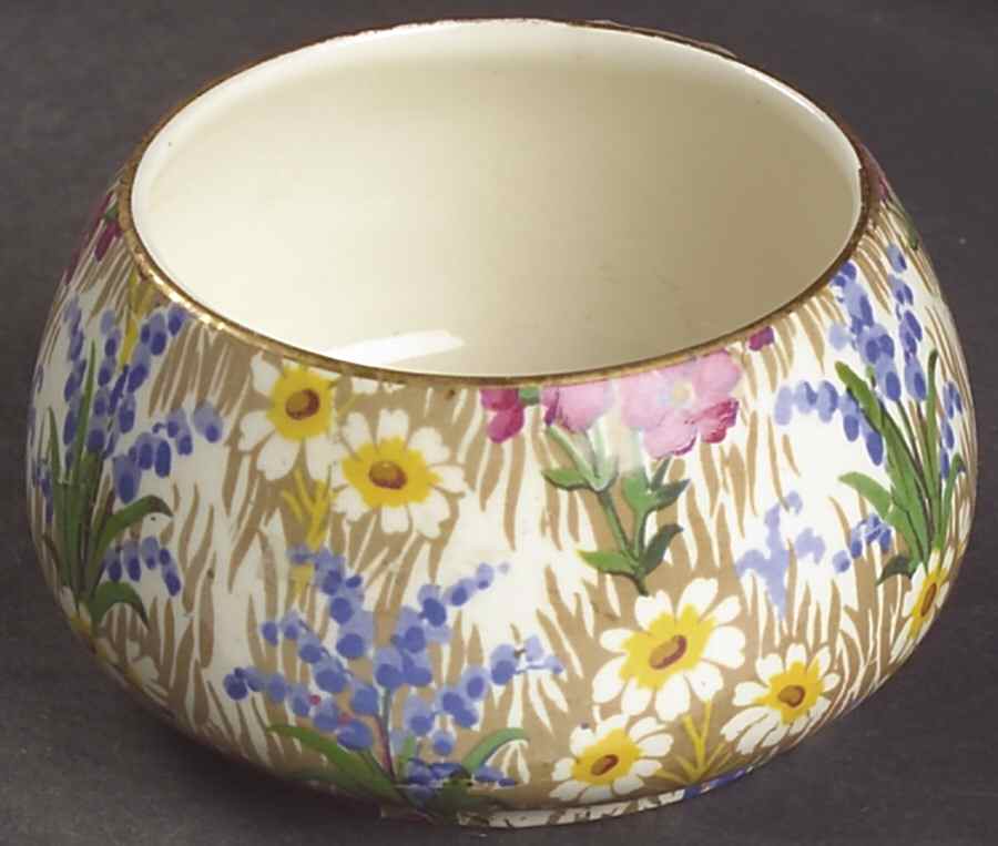 Marguerite (Gold Trim) Countess Shape Open Sugar Bowl by Royal Winton-1