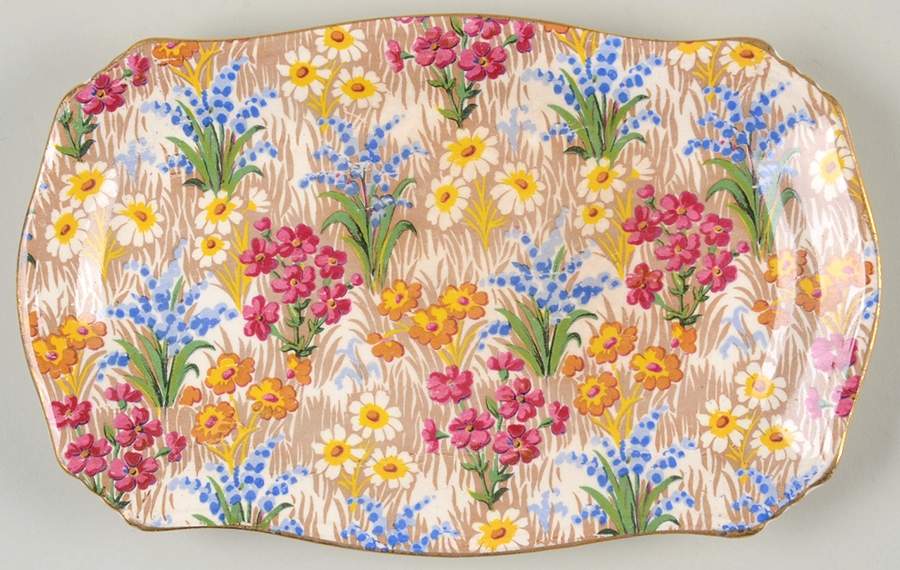 Marguerite (Gold Trim) Relish by Royal Winton-1