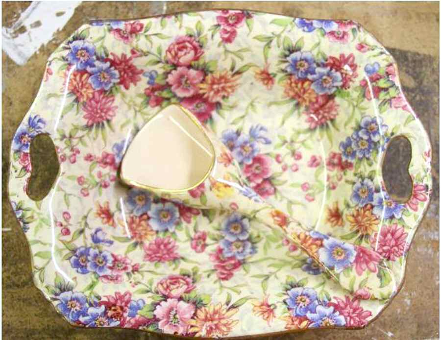 Mayfair 6" Square Nut Dish by Royal Winton-1