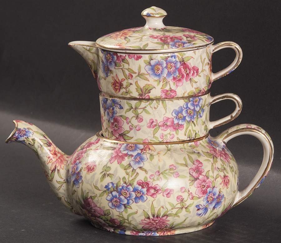 Mayfair Mini Teapot Stacking Set (Creamer, Sugar) by Royal Winton-1